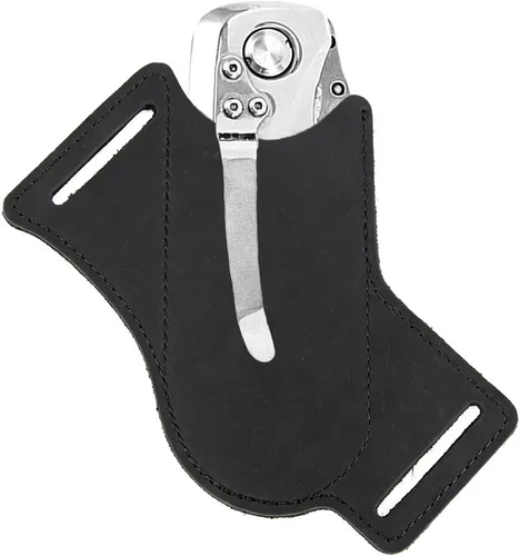 Funda de cuchillo, funda de cuchillo con hebilla de cinturón, fundas de cuchillo de cuero para cinturón, funda de cuchillo plegable de bolsillo EDC
