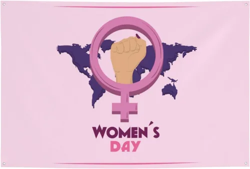 Miniatura 9 de Día de la Mujer Marzo es el Mes de la Historia de la Mujer Pancarta de 70 x 35 pulgadas Fondo de fotografía de fiesta de vacaciones