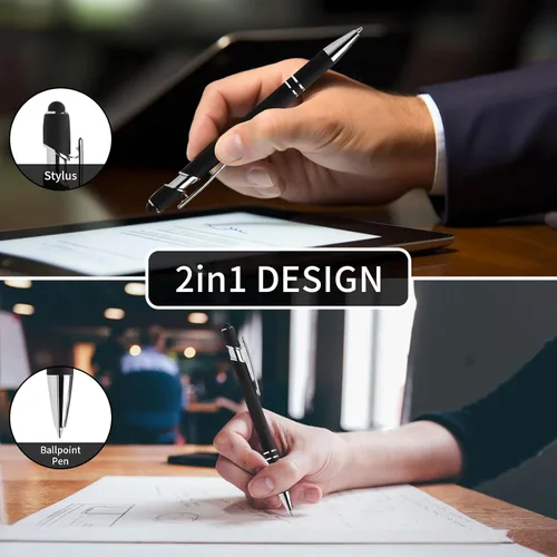 Miniatura 4 de Bolígrafos personalizados con lápiz capacitivo, bolígrafos personalizados impresos con tu logotipo o mensaje, ideales para regalos, promociones
