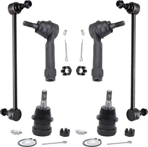 Miniatura 14 de Detroit Axle – Kit de suspensión delantera para Hyundai 2013-2018 Santa Fe 2 enlaces de barra de estabilizador 4 varillas de amarre interiores