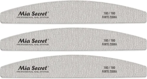 Forte Zebra Halfmoon Lima de uñas 180/180 Blue Center paquete de 3