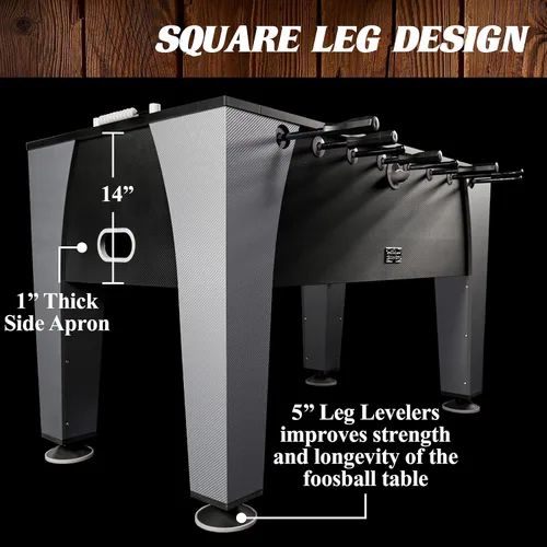 Miniatura 4 de Mesas de Futbolín Barrington de Múltiples Estilos, Diseños Duraderos y Elegantes con Pelotas de Fútbol de Mesa, Perfectas para Salas
