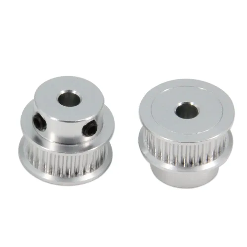 Miniatura 4 de 2Kit 2GT Rueda síncrona 20 y 30 dientes de 0.197 in de diámetro de aluminio Polea de sincronización con 2 piezas de longitud 7.874 in de ancho