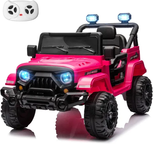 Miniatura 10 de MINIATURE MOTORS Camioneta eléctrica de 12 V para niños con control remoto, motores gemelos de 35 W, velocidad máxima de 3.5 MPH, reproductor