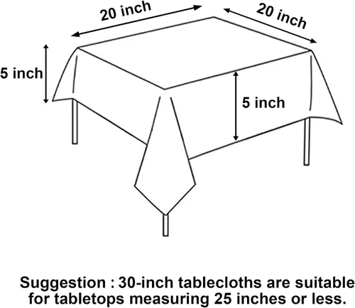Miniatura 5 de Hiasan - Mantel cuadrado sólido impermeable y a prueba de derrames, es lavable y está hecho de poliéster para cocina y comedor, color aguamarina, 30