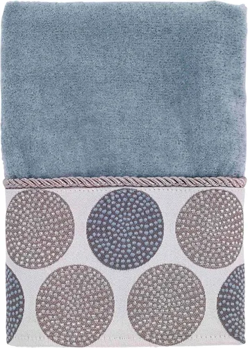 Avanti Linens - Toalla de mano, toalla de algodón suave y absorbente (colección de círculos punteados, mineral)