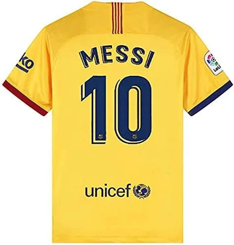 Miniatura 4 de Messi Barcelona Jersey #10 Camiseta de fútbol 2019-2020 Temporada Home Soccer Shirt FC Camisa para niños