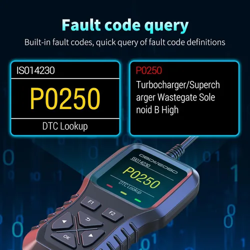 Miniatura 6 de AZIJYV Escáner K1 obd2, herramienta de diagnóstico del escáner obd2, lector de códigos de coche para comprobar la luz del motor, datos en vivo
