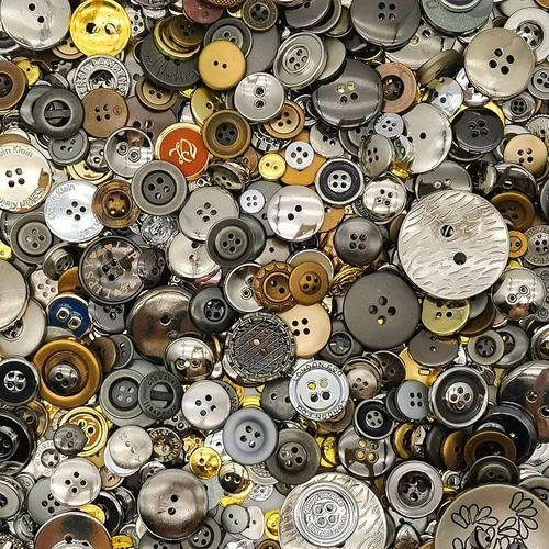 Miniatura 22 de 1600 botones negros de varios tamaños para manualidades, surtido de botones de manualidades mixtos a granel