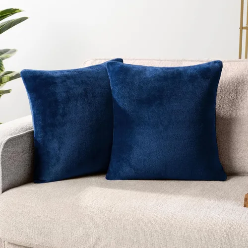 Miniatura 10 de PAVILIA Juego de 2 fundas de almohada negras de 20 x 20 pulgadas, fundas de almohada decorativas para cama, sofá, cojín decorativo bohemio para Negro