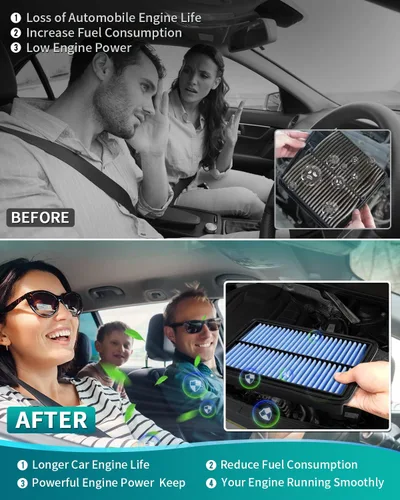 Miniatura 6 de Cartist 2 filtros de aire de motor CA11259, ajuste personalizado para Mazda 3, 6, CX5 (2012-2022), repuesto de filtros de aire automotrices