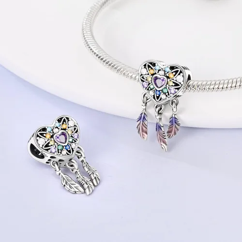 Miniatura 3 de Parmuz 925 Sterling Silver Charms for Charm Bracelet Necklace Mom Heart Love Dangle Charm Beads for Women Mother Grandmother Mothers Day Gift