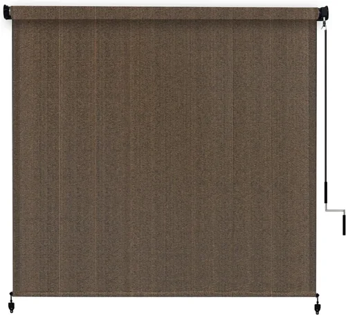 Miniatura 16 de VICLLAX Persiana enrollable para exteriores, 6 pies de ancho x 6 pies de largo, persianas enrollables para patio, con diseño empalmado para patio