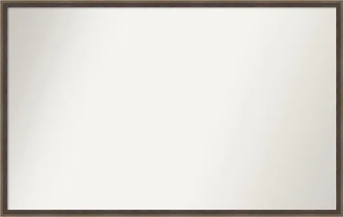 Miniatura 43 de Amanti Art Brown Bathroom Mirror for Over Sink, 23x41 Custom Made Hardwood Wedge Mocha Rectangle Vanity Mirror, Large Modern Wood Frame, Hangs