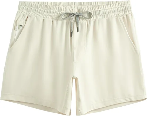 maamgic Pantalones cortos de entrenamiento para hombre de 5 pulgadas, suaves, elásticos, para correr, gimnasio, atléticos, con bolsillos con
