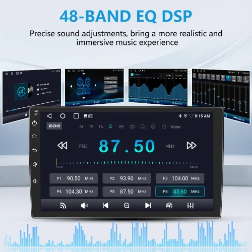Miniatura 5 de Junsun Radio estéreo de coche 5G WiFi para Ford F150 2009-2012, CarPlay/Android Auto, pantalla táctil HD IPS de 9 pulgadas, compatible con GPS DSP