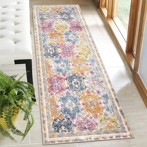 Miniatura 19 de Vaukki - Alfombra de pasillo, suave y peluda, alfombra antideslizante lavable, para lavandería, cocina, granja, baño, entrada y dormitorio