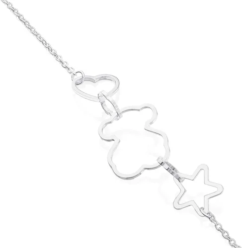 Miniatura 2 de TOUS New Silueta Pulsera de eslabones y cadena de plata 925