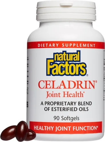 Miniatura 9 de Natural Factors, Celadrin Salud de las articulaciones, promueve la flexibilidad, la movilidad y la función de las articulaciones, 90 cápsulas blandas