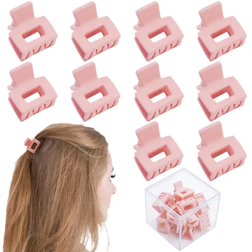 Miniatura 11 de Ahoney 10 pinzas pequeñas para el cabello para mujeres y niñas, clips de mandíbula mate de 1 pulgada para cabello fino, grueso y mediano, pasadores