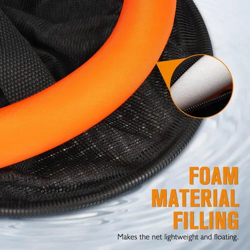 Miniatura 5 de Dovesun Cesta de Pesca Flotante, Red de Pesca Plegable Portátil de Malla de Nylon Red de Almacenamiento de Señuelos Revestida de Nylon