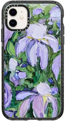 Miniatura 49 de CASETiFY Impact - Funda para iPhone 11 - Flower Power Retro - Negro Transparente