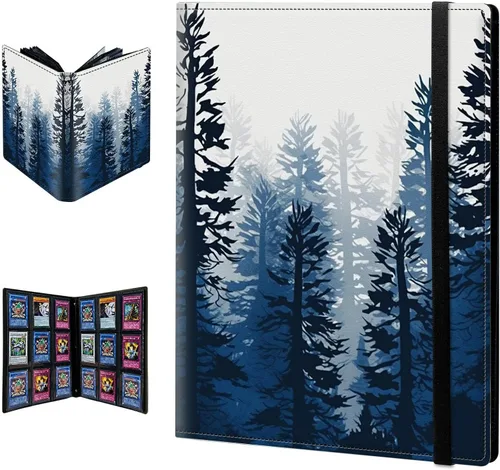 Miniatura 19 de Carpeta para tarjetas de intercambio, 9 bolsillos para tarjetas intercambiables, 360 bolsillos de doble cara, funda para tarjetas de tamaño Mujeres