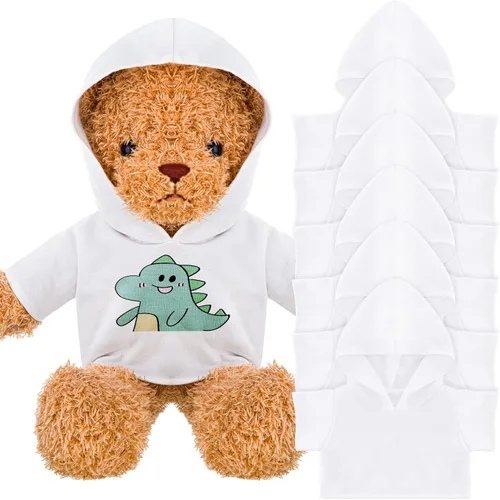 Miniatura 9 de 6 piezas de ropa de oso de peluche, camiseta de sublimación de oso de peluche, camisetas clásicas de oso de peluche, camisetas con capucha de 14 a