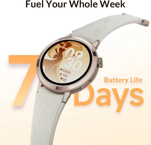 Miniatura 7 de AMOLED - Reloj inteligente para mujer, compatible con iPhone/Samsung/Android, más de 110 modos deportivos con monitor de frecuencia cardíaca, sueño