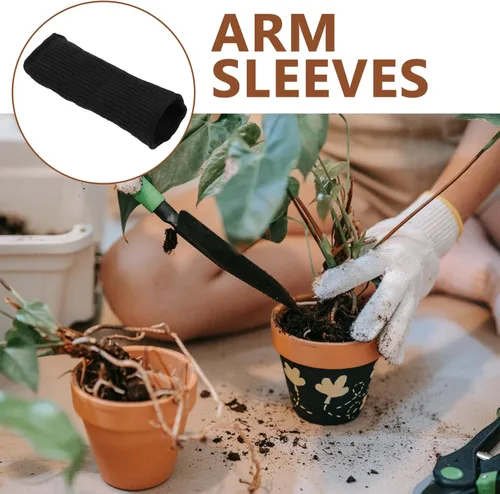 Miniatura 8 de PRETYZOOM Mangas protectoras resistentes a los cortes para brazos, para jardinería, muñequera, mecánico, para carpintería, resistentes al calor