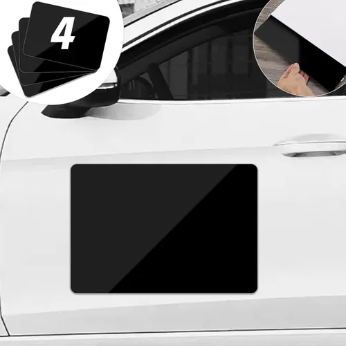 Miniatura 8 de Paquete de 4 imanes en blanco de 17 x 12 pulgadas con 50 mils, evita arañazos y abolladuras en el automóvil, esquinas redondeadas, imán