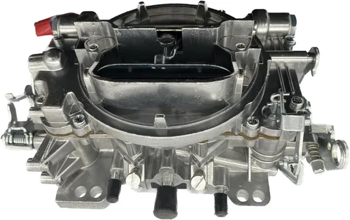 Miniatura 2 de 1825 18025 - Repuesto de carburador de 4 barriles para carburador Thunder AVS 650 CFM, acabado satinado, orificio cuadrado todoterreno