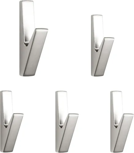 Miniatura 10 de Paquete de 5 ganchos para abrigos, ganchos de pared, ganchos para abrigos de montaje en pared, soporte de ganchos de pared de metal para colgar