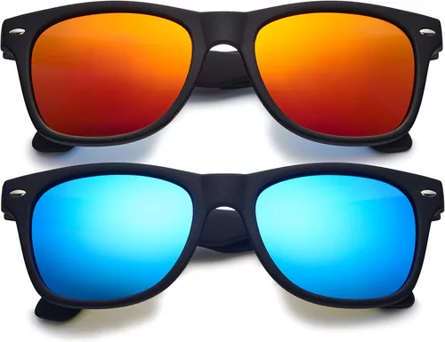 LEICO FASHION Gafas de sol polarizadas retro para niños y niñas de 3 a 12 años inastillables con protección UV para niños pequeños