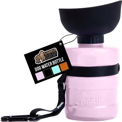 Miniatura 10 de GORILLA GRIP Botella de Agua para Perros, Dispensador de Tazón de Agua Portátil para Perros, 16 oz Botellas Exprimibles de Viaje para Mascotas a