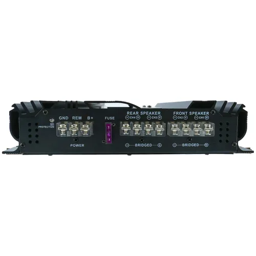 Miniatura 4 de YaeCCC Amplificador de alta potencia de 4 canales - Amplificador estéreo delgado de 4 canales de audio estéreo para automóvil Amplificador 4Ohm