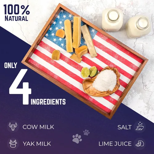 Miniatura 3 de Devil Dog Pet Co. Himalayan - Masticables para perros con queso de yak para razas medianas a grandes y masticadores agresivos, de larga duración