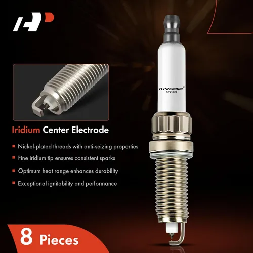 Miniatura 3 de A-Premium Bujías de Iridio y Platino Compatibles con BMW X5, 550i F10, 550i GT F10, 550i GT xDrive, 550i xDrive F10, X6, 650i F12, 650i xDrive, 750i