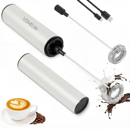Miniatura 14 de Espumador de leche recargable, espumador de café eléctrico, mezclador de bebidas de mano para café con leche, capuchino, café, huevos, chocolate
