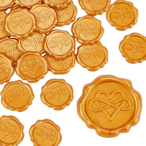 Miniatura 14 de CRASPIRE Calcomanías adhesivas para sellar cera, 25 unidades, estrellas de luna, sellos de cera autoadhesivos, calcomanías decorativas