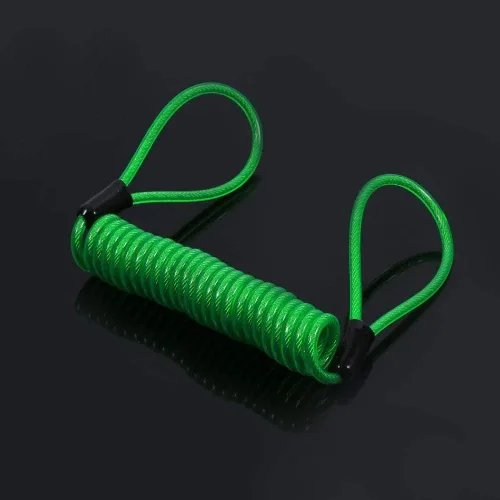 Miniatura 5 de VGEBY1 Cable de bloqueo de disco, cable de recordatorio de motocicleta, cable de bloqueo de disco de 4.9 ft, bloqueo de alarma de seguridad