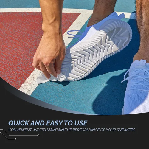 Miniatura 4 de GRIPEXX - 70 toallitas para zapatos, toallitas multiusos para zapatillas de baloncesto y sneakerheads - Alternativa al spray de agarre de baloncesto