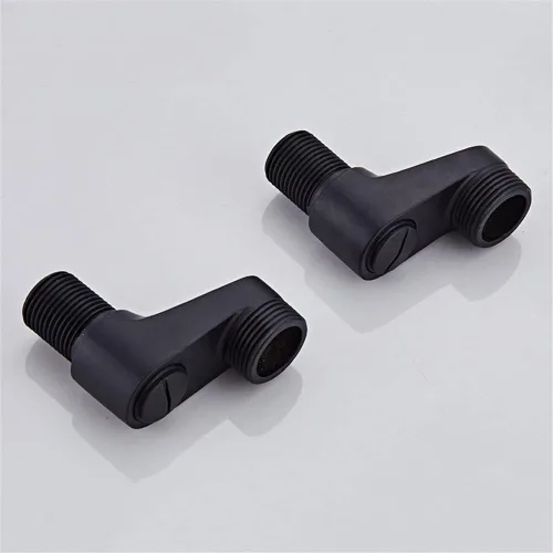Miniatura 5 de Adaptador de montaje en pared de 3-3/8 pulgadas, grifo de bañera de pie de garra negra, brazos oscilantes ajustables, tornillo excéntrico