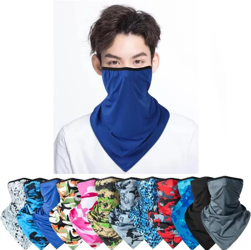 Miniatura 6 de 6 unidades de bandana para la cara, con cintas para las orejas, polaina para el cuello, bufanda, pasamontañas, para hombres y mujeres, deportes al