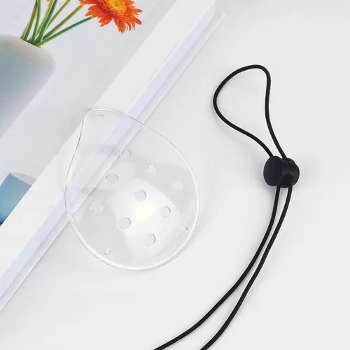 Miniatura 3 de 4 parches de plástico para ojos de 9 agujeros con 4 cuerdas elásticas, transpirables y cómodos, protección ocular, adecuados para niños, adultos