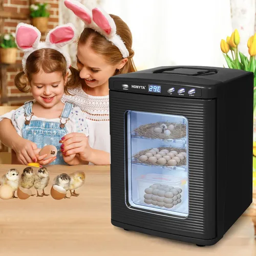 Miniatura 7 de RYFT Incubadoras para incubar huevos, incubadora portátil de laboratorio científico de reptiles de 25 litros con calefacción y enfriamiento de 41.0