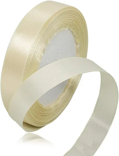 Miniatura 78 de Cinta blanca de 1/8 pulgadas x 100 yardas, cintas de tela de satén blanco para envolver regalos, manualidades, álbumes de recortes, ramos florales