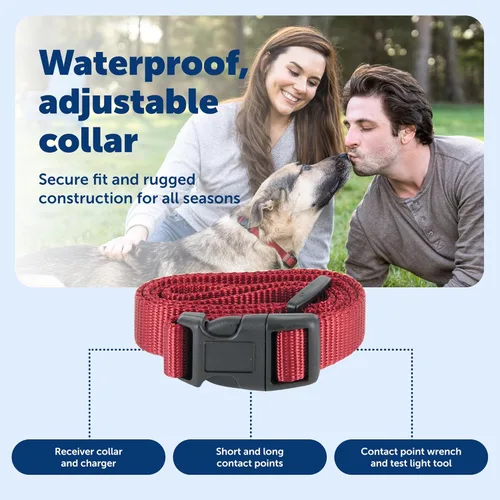 Miniatura 5 de PetSafe Stay & Play - Collar receptor de valla inalámbrica para perros obstinados - Collar receptor recargable e impermeable con carga rápida en 2-3