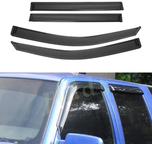 Miniatura 55 de Protectores de lluvia compatibles con modelos Trailblazer/GMC Envoy 2002-2009 para 5 pasajeros, visera de ventana lateral, deflector de viento