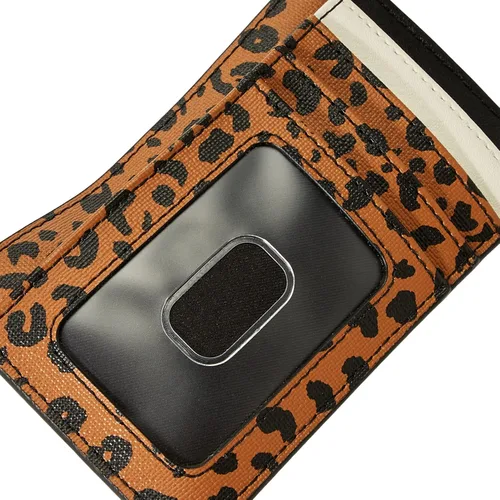 Miniatura 4 de Fossil Cartera Logan de piel para tarjetas para mujer cartera con llavero